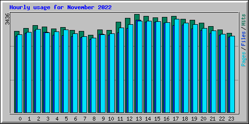 Hourly usage for November 2022