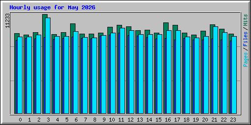 Hourly usage for May 2026